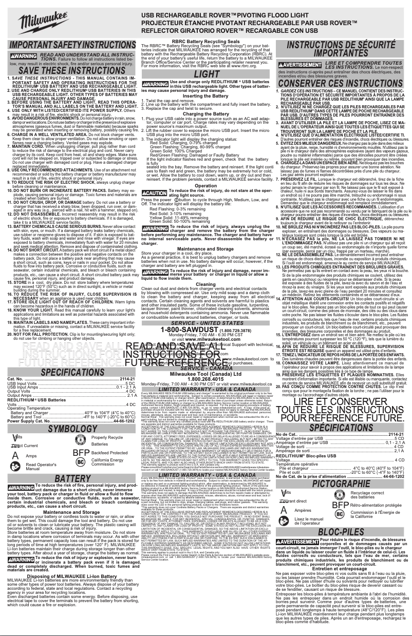 Image de la première page du manuel de l'appareil 2114-21