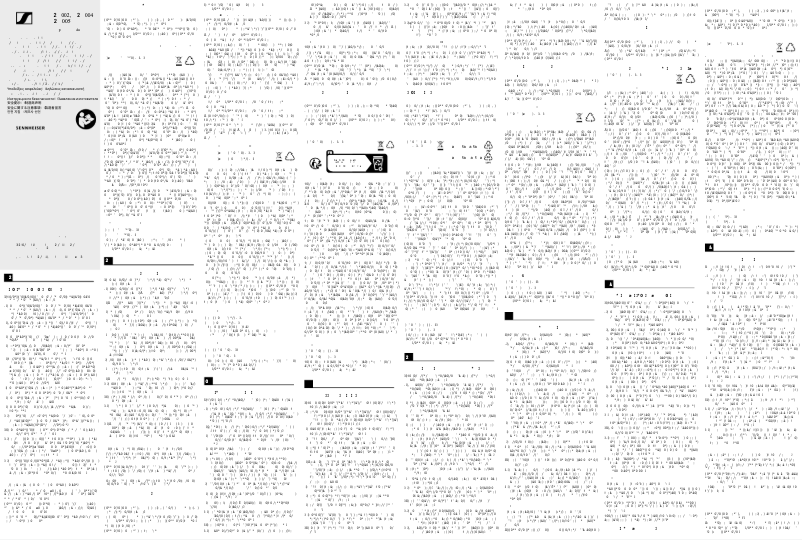 Page n°1 - Instructions de sécurité Sennheiser ME 9005