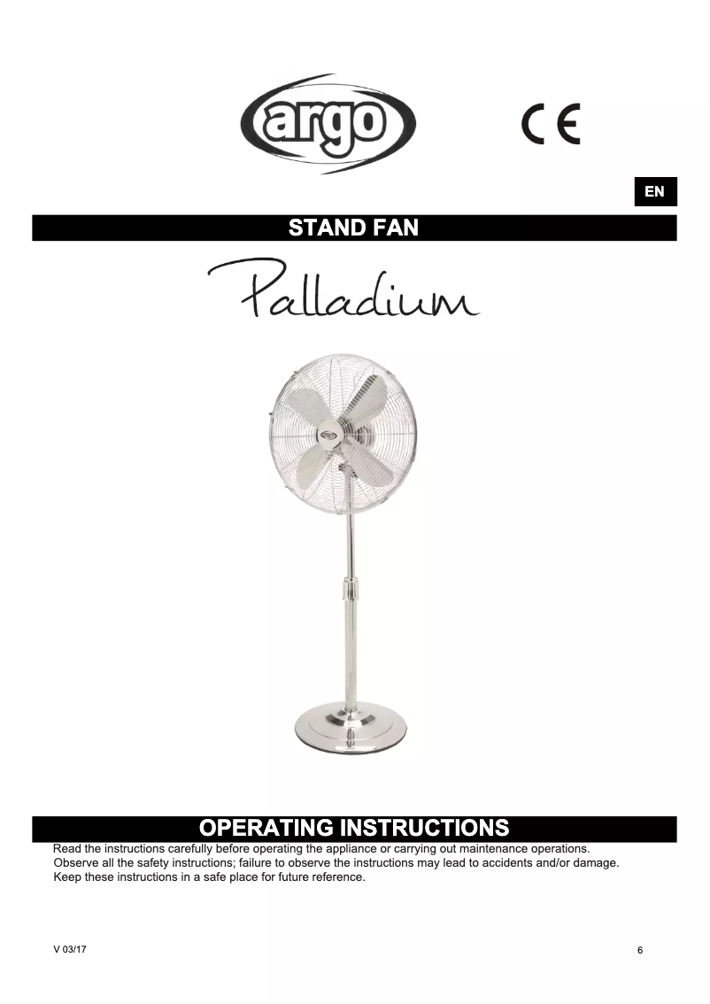 Page n°1 - Manuel utilisateur Argoclima Palladium
