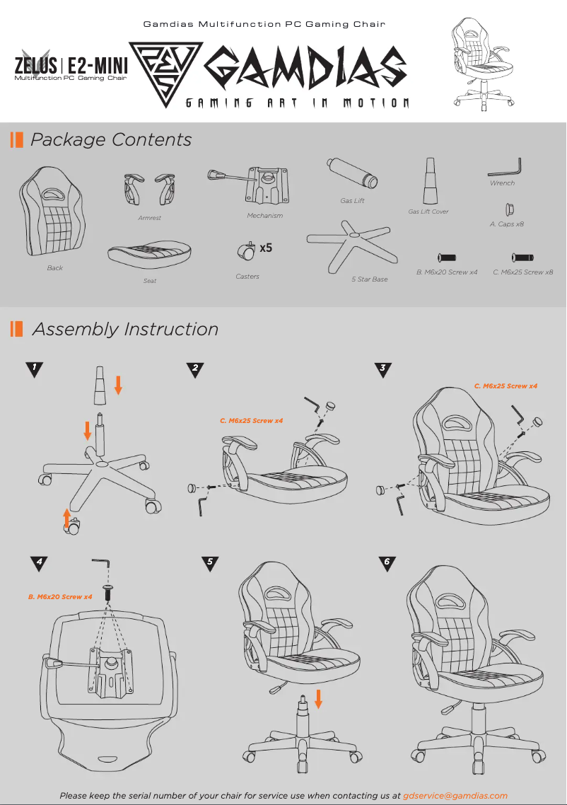 Página 1 del manual Manual de usuario Gamdias Zelus E2 Mini
