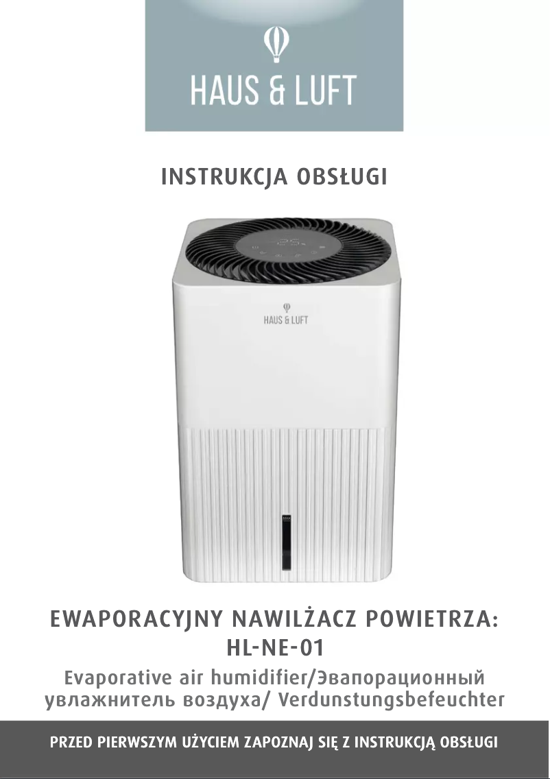 Page 1 de la notice Manuel utilisateur Haus & Luft HL-NE-01