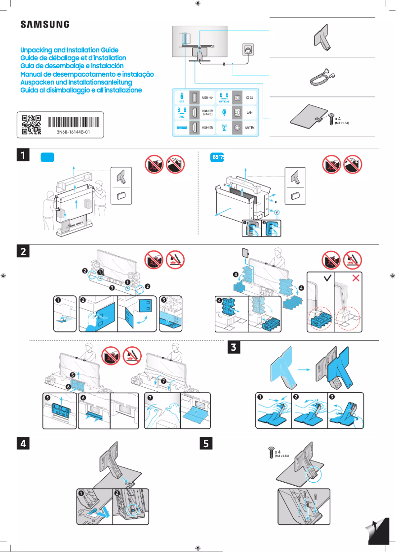 Page n°1 - Manuel utilisateur Samsung QA85QN95CAK
