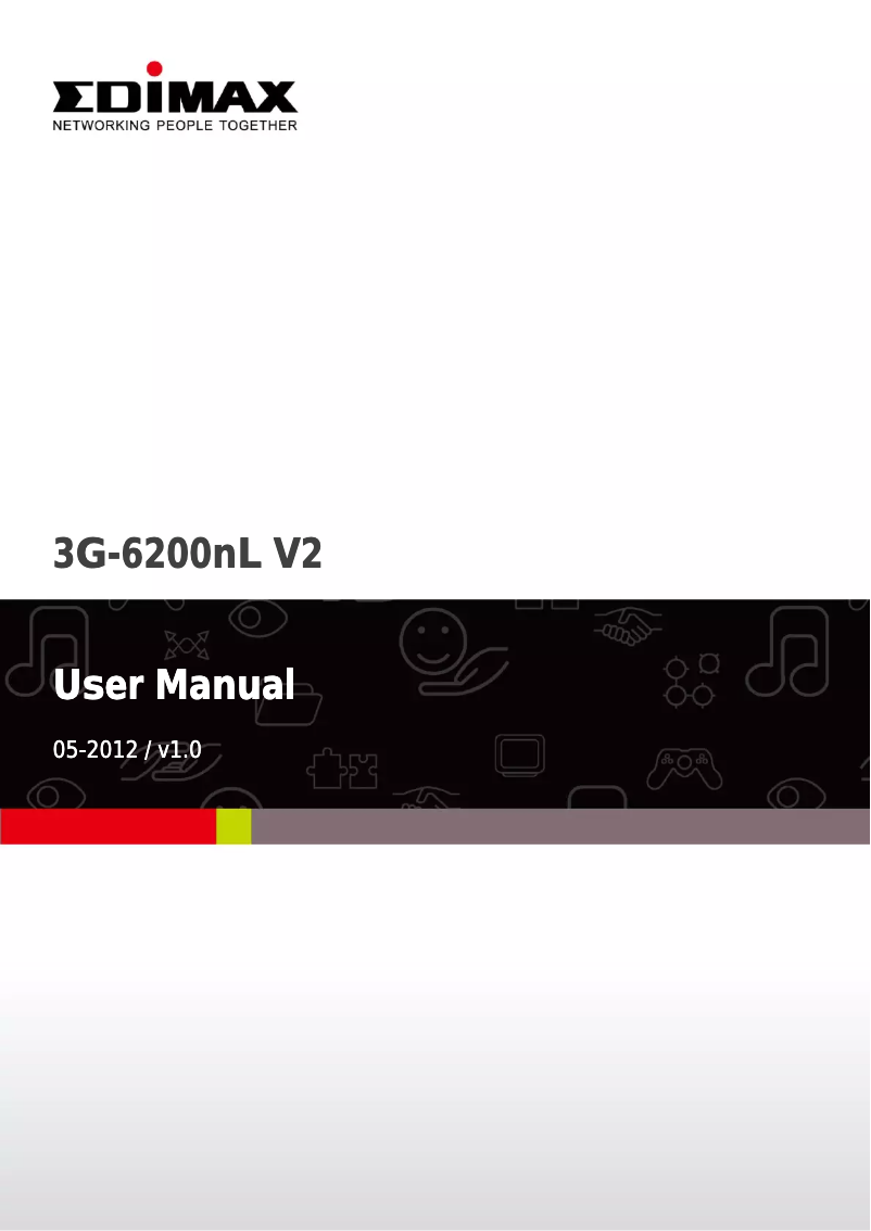 Image de la première page du manuel de l'appareil 3G-6200NL V2