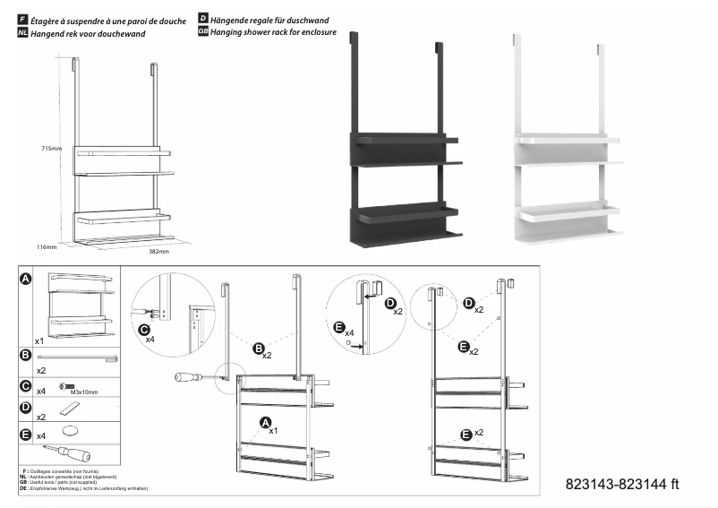 Page 1 de la notice Manuel utilisateur Allibert New Game