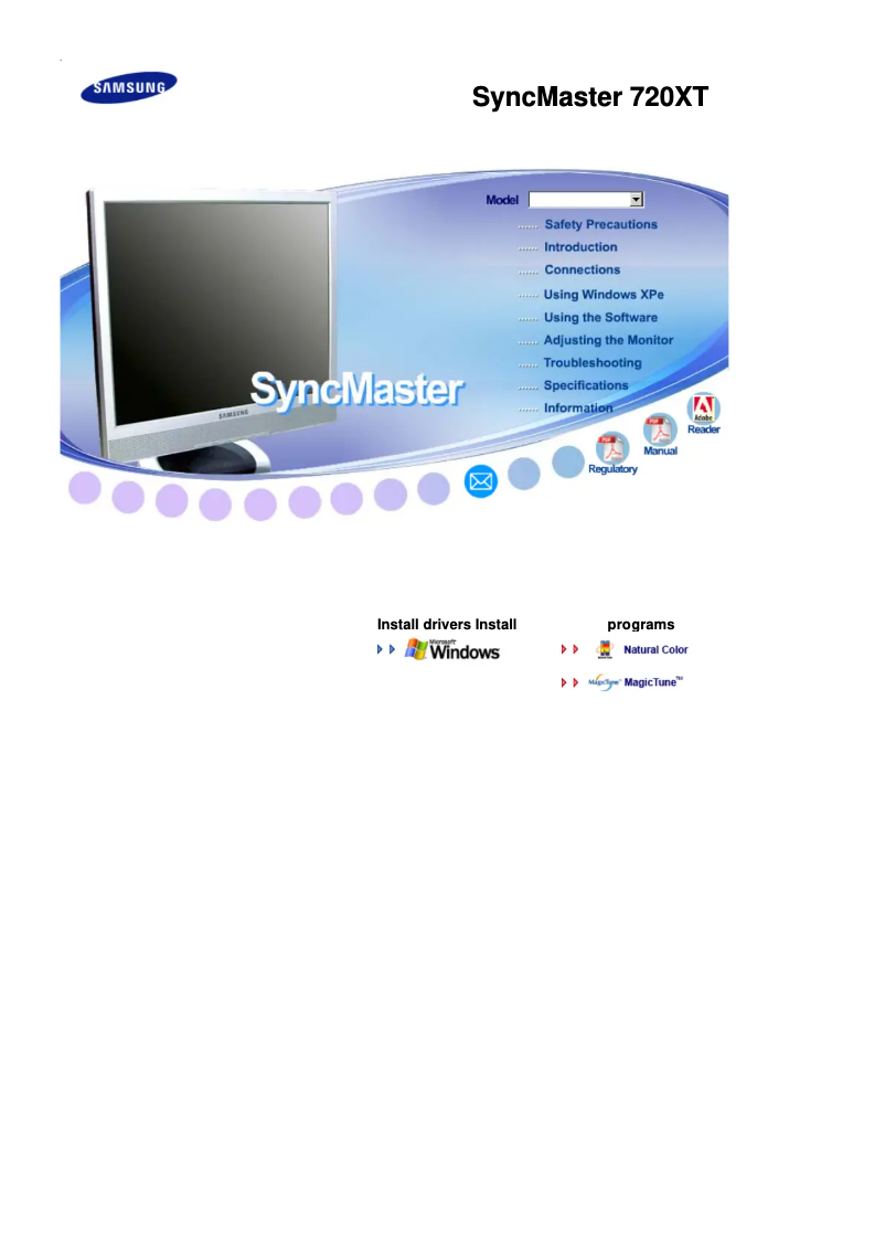 Page n°1 - Manuel utilisateur Samsung 720XT