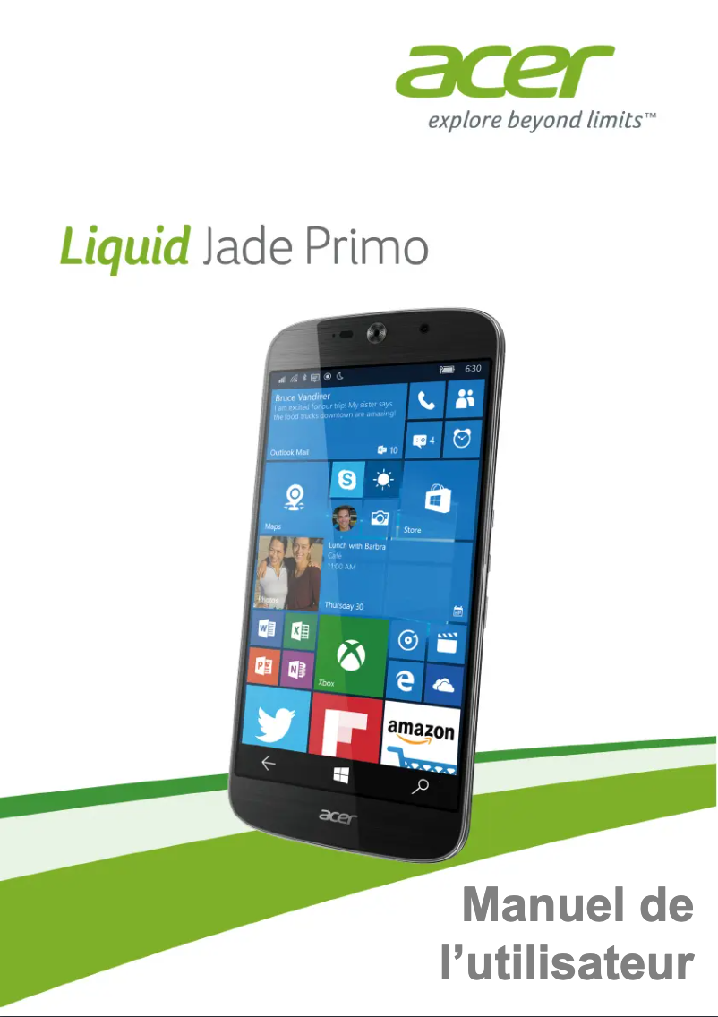 Página 1 del manual Manual de instrucciones Acer Liquid Jade Primo