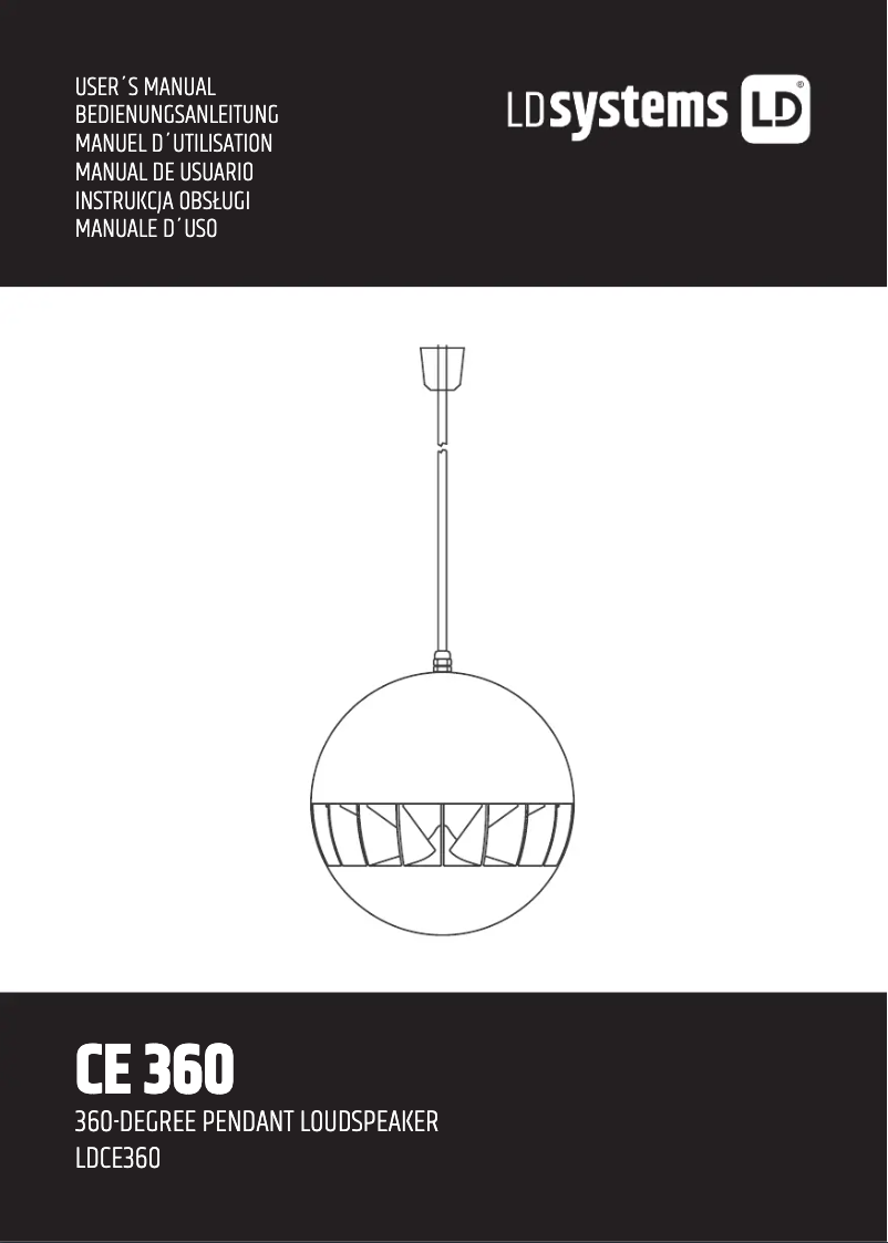Page n°1 - Manuel utilisateur LD Systems CE 360