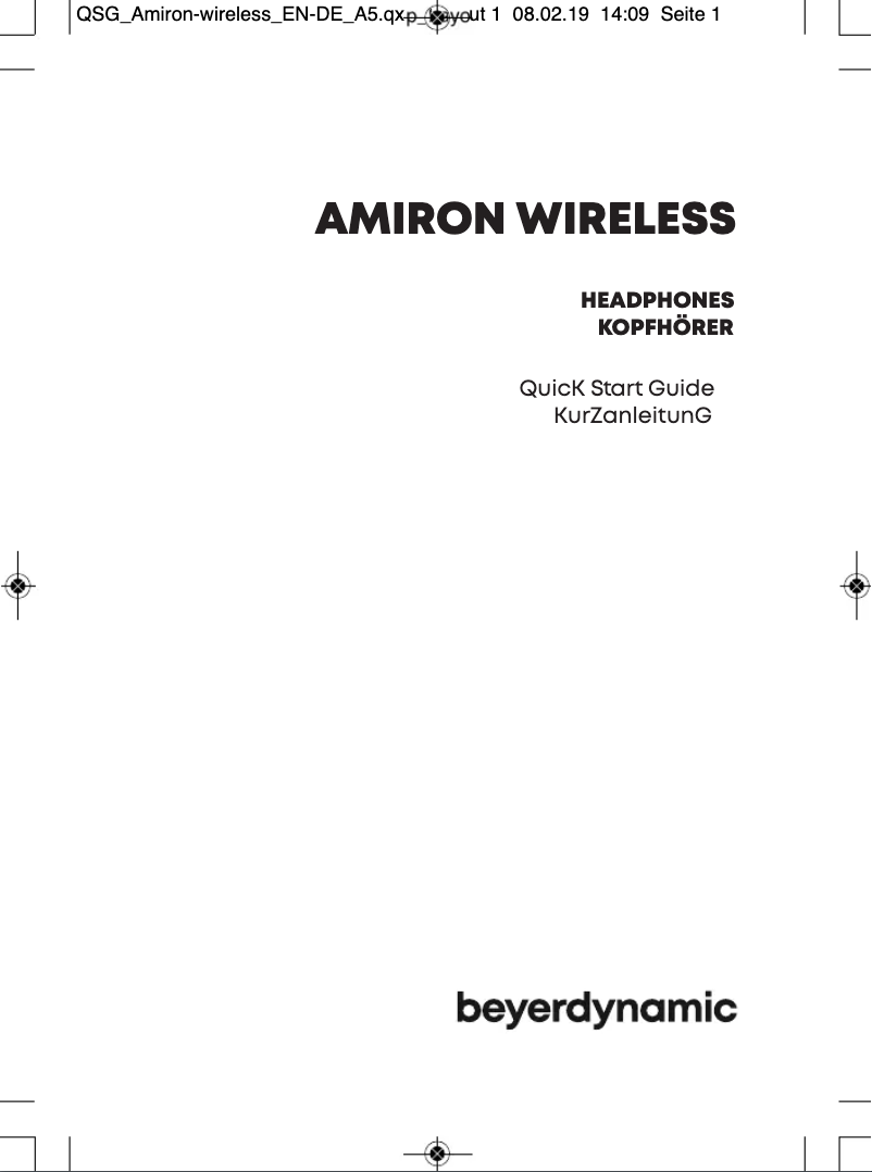 Image de la première page du manuel de l'appareil Amiron Wireless