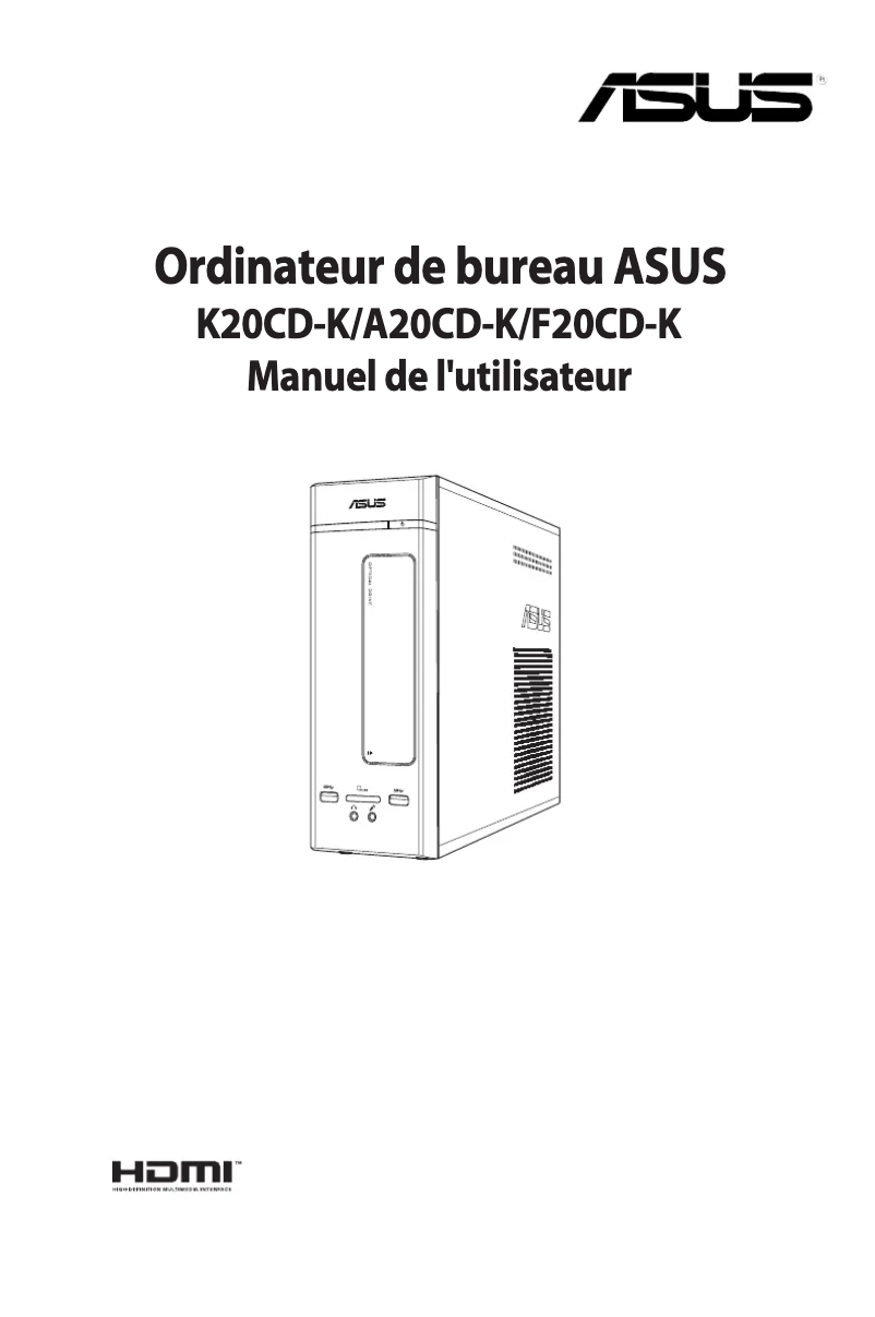 Page n°1 - Manuel utilisateur Asus VivoPC K20CD