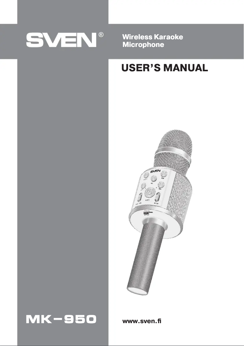 Imagen de la primera página del manual del dispositivo MK-950
