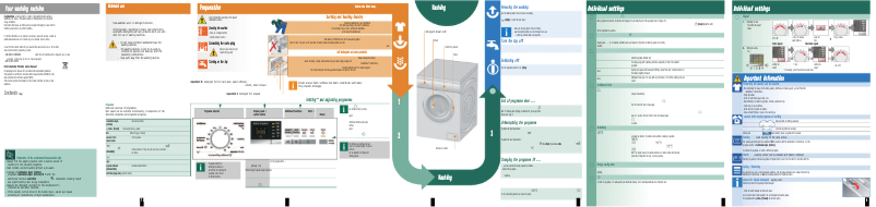 Page n°1 - Manuel utilisateur Siemens WM10Q320EE