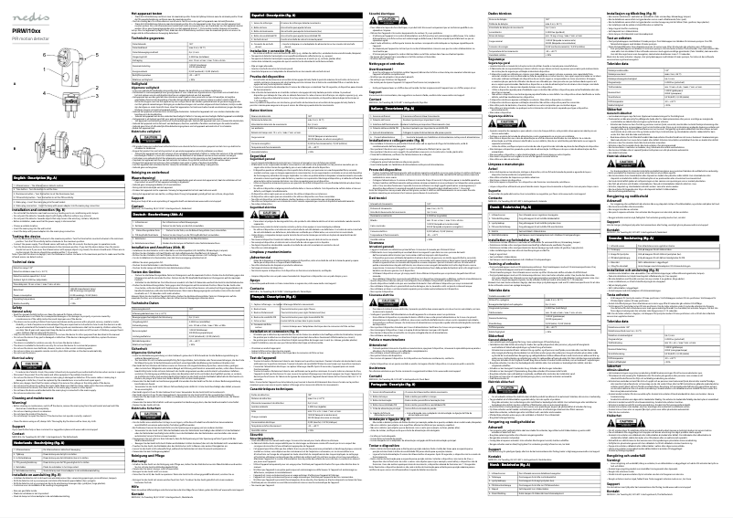 Image de la première page du manuel de l'appareil PIRWI10WT
