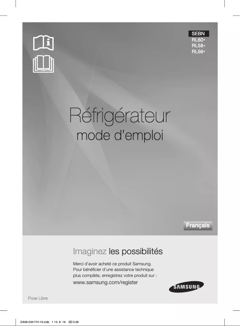 Page n°1 - Manuel utilisateur Samsung RL56GWGMG