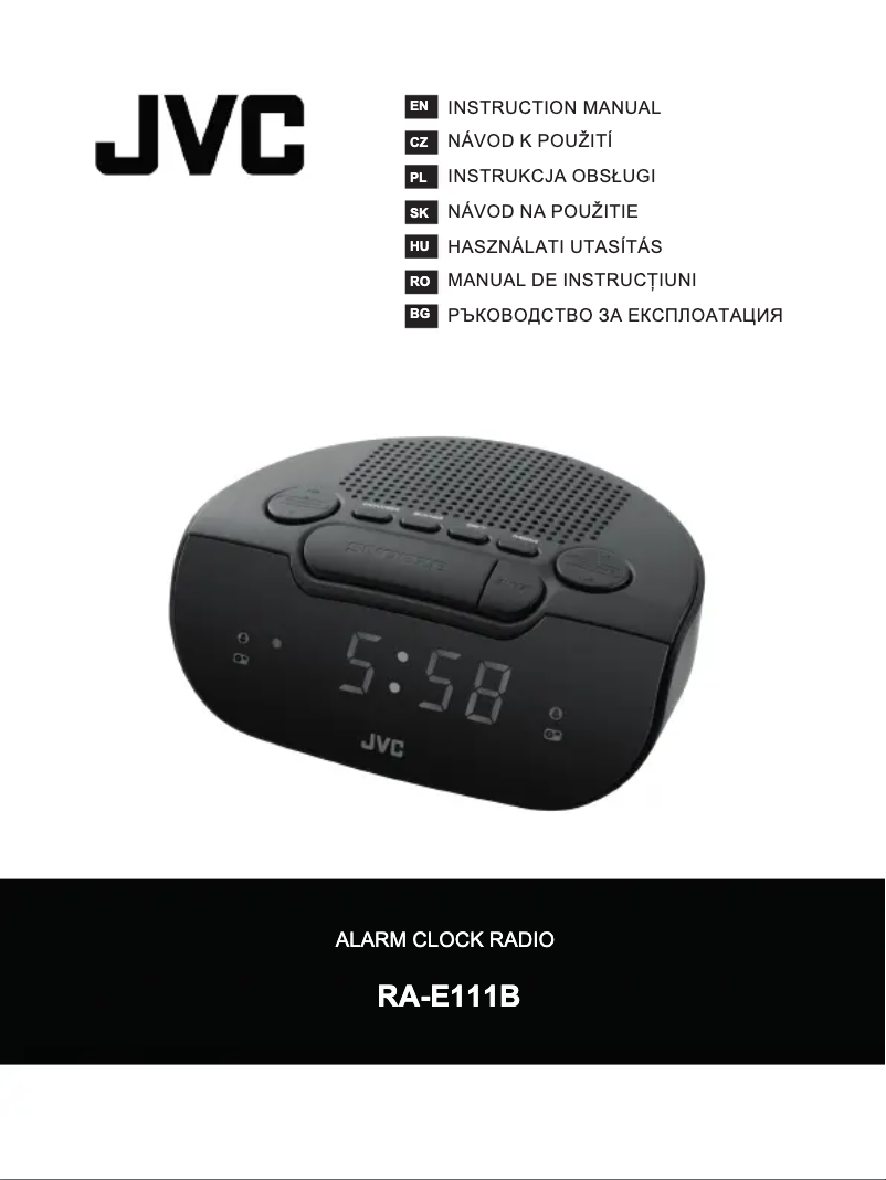 Page n°1 - Manuel utilisateur JVC RA-E111B