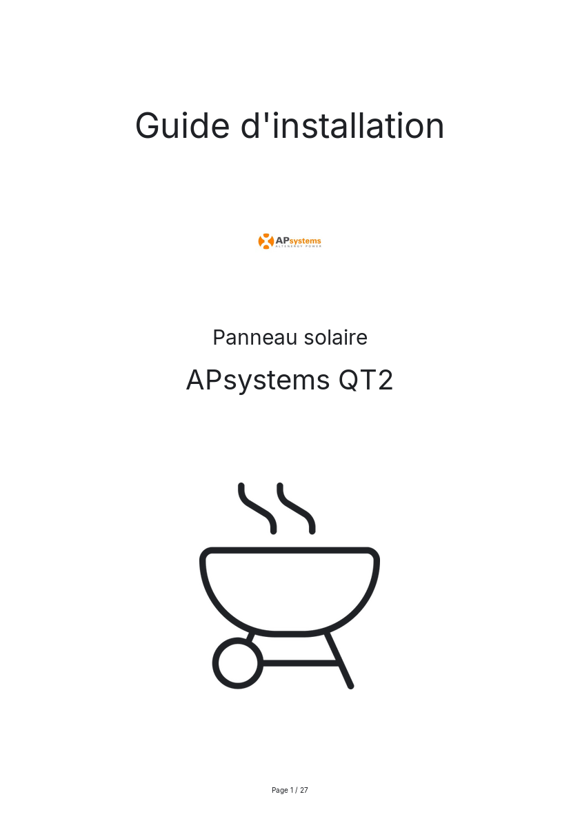 Page n°1 - Guide d'installation APsystems QT2