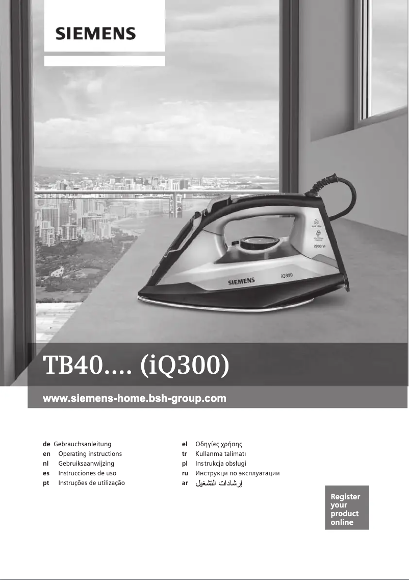 Page n°1 - Manuel utilisateur Siemens TB402850
