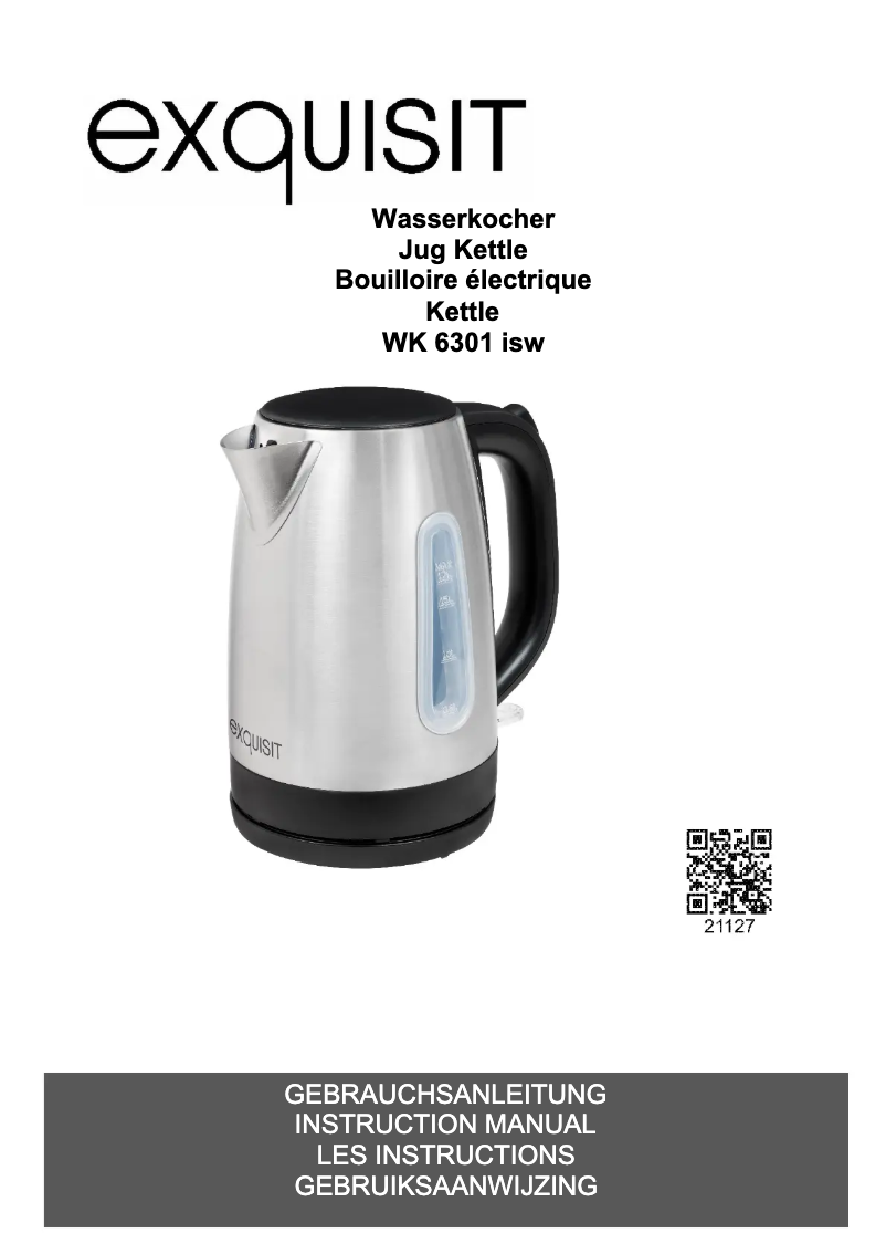 Page 1 de la notice Manuel utilisateur Exquisit WK 6301 isw