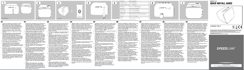 Page n°1 - Manuel utilisateur Speed-Link Jukx SL-890009