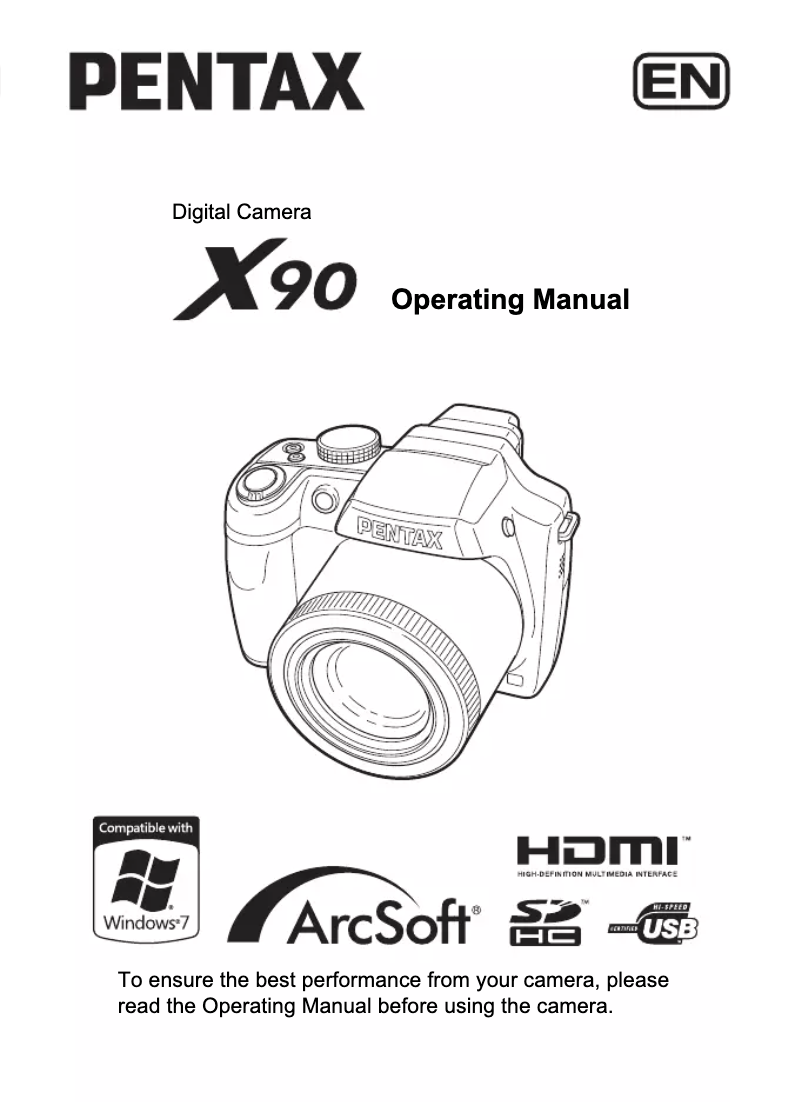 Image de la première page du manuel de l'appareil X90