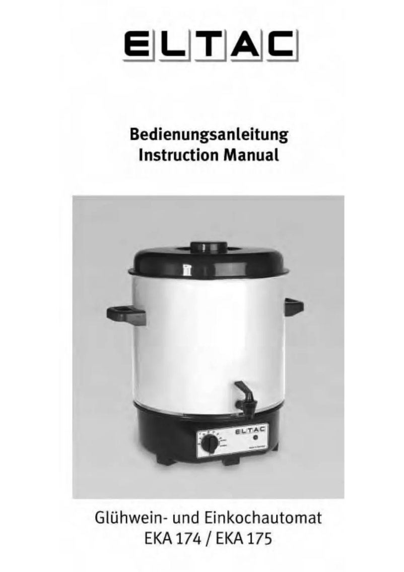 Página 1 del manual Manual de usuario Rommelsbacher Eltac EKA 175