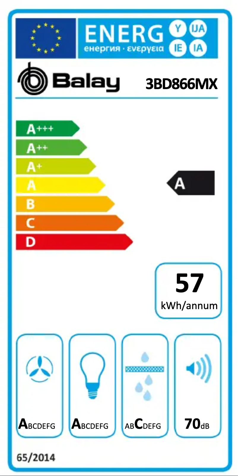 Page 1 de la notice Manuel utilisateur Balay 3BD866MX