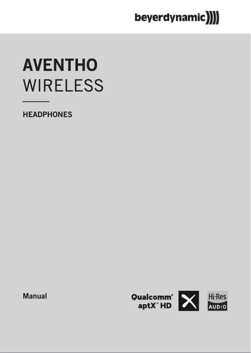 Image de la première page du manuel de l'appareil Aventho Wireless
