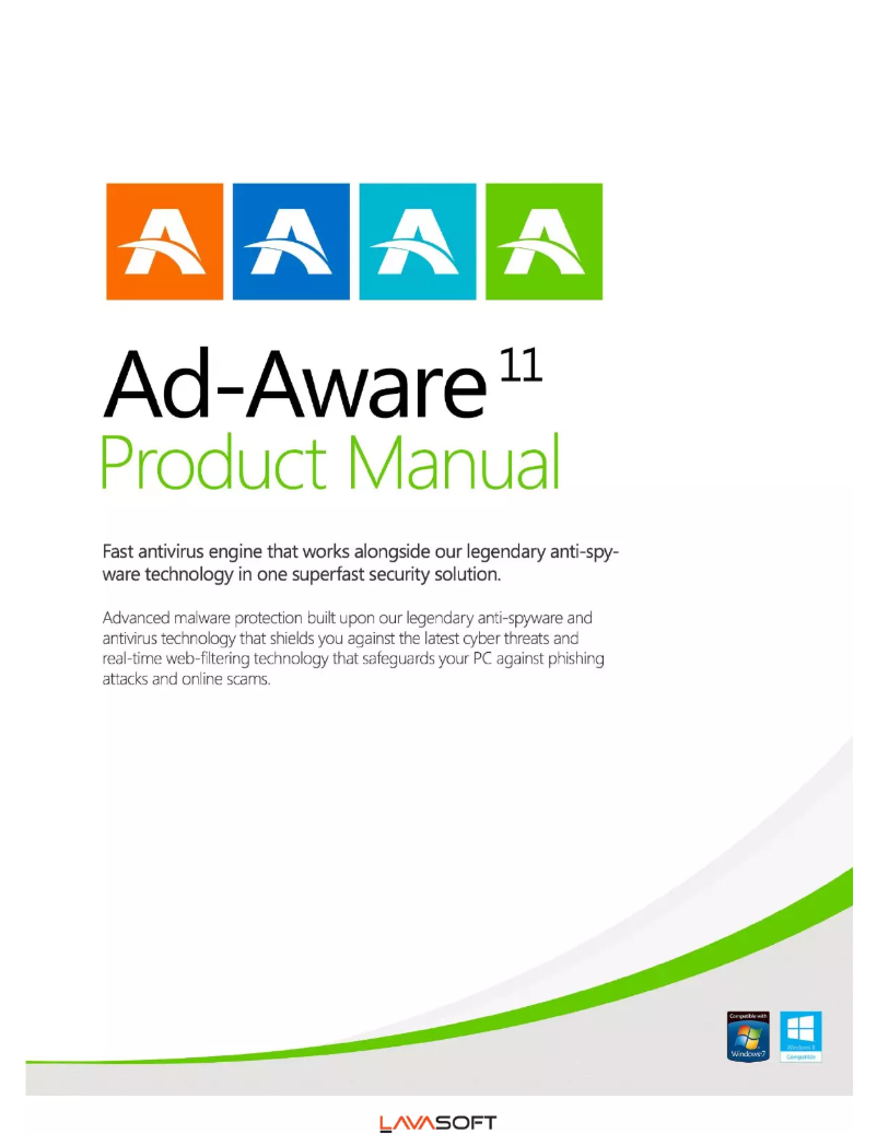 Page 1 de la notice Manuel utilisateur Lavasoft Ad-Aware 11