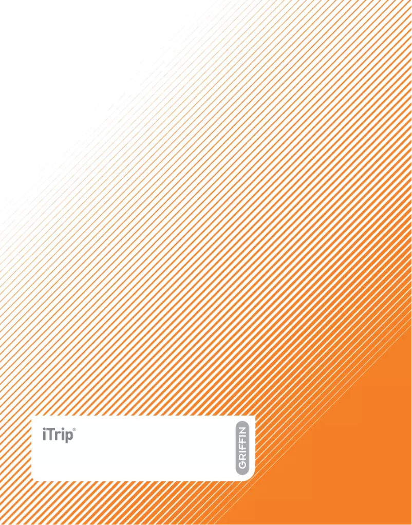 Image de la première page du manuel de l'appareil iTrip