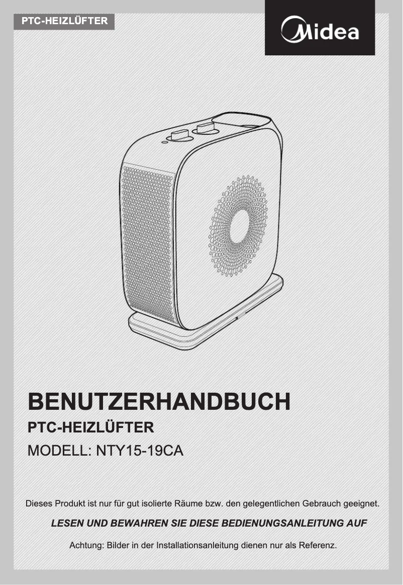 Page n°1 - Manuel utilisateur Midea NTY15-19CA