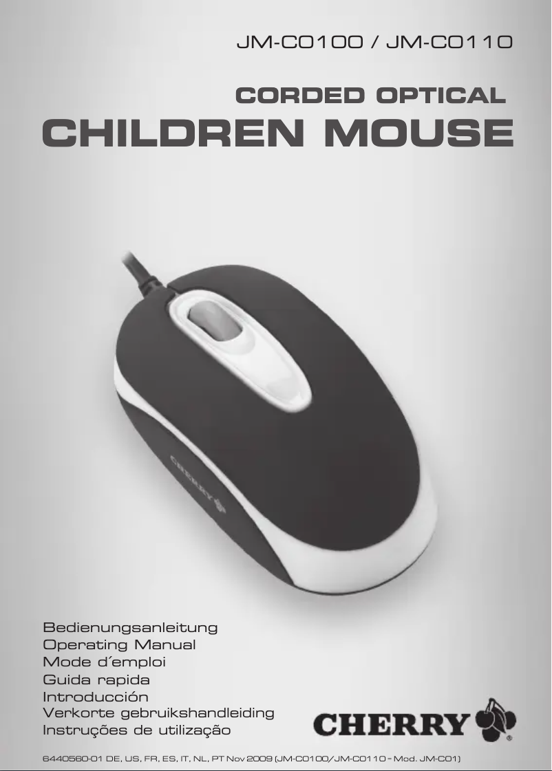 Page 1 de la notice Manuel utilisateur Cherry JM-C0100
