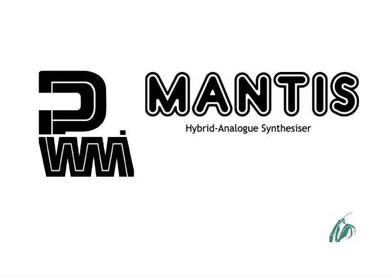 Page n°1 - Manuel utilisateur PWM Mantis