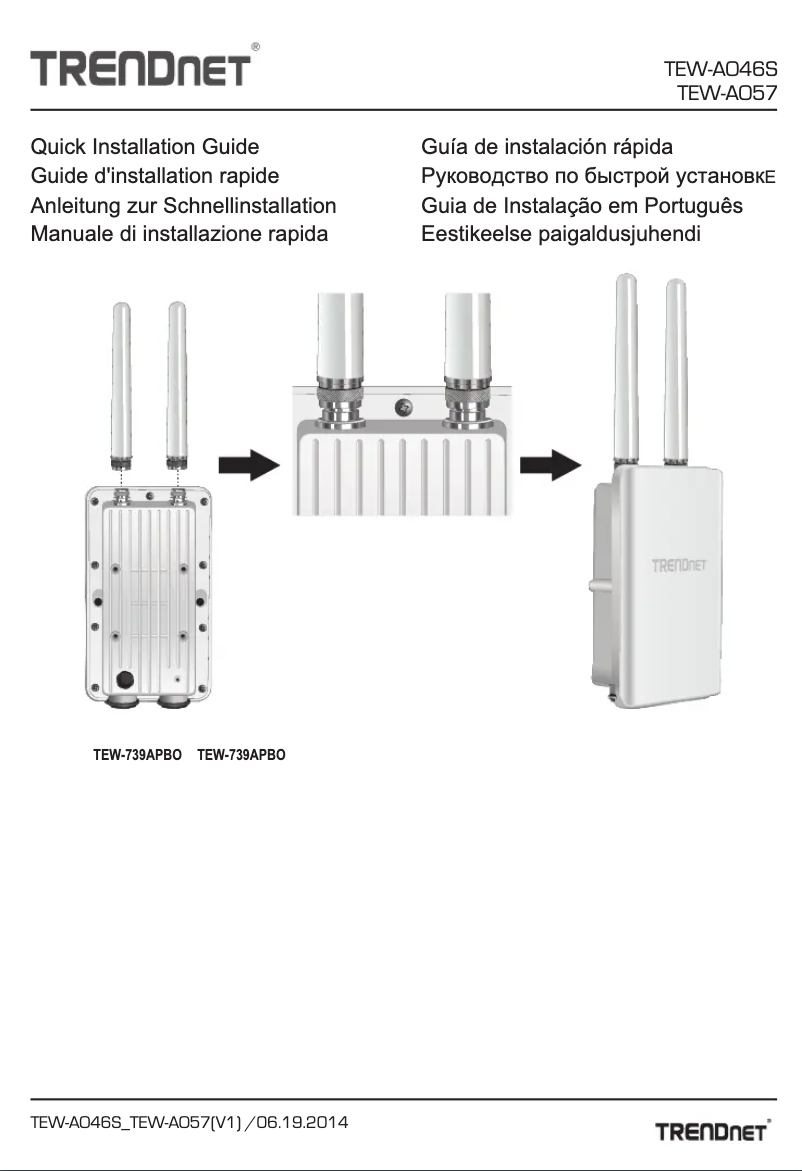 Page n°1 - Manuel utilisateur TRENDnet TEW-AO57