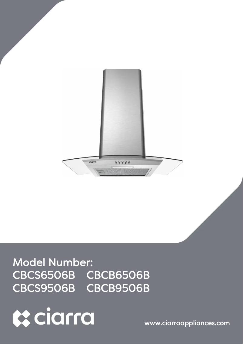 Page n°1 - Manuel utilisateur Ciarra 9506B