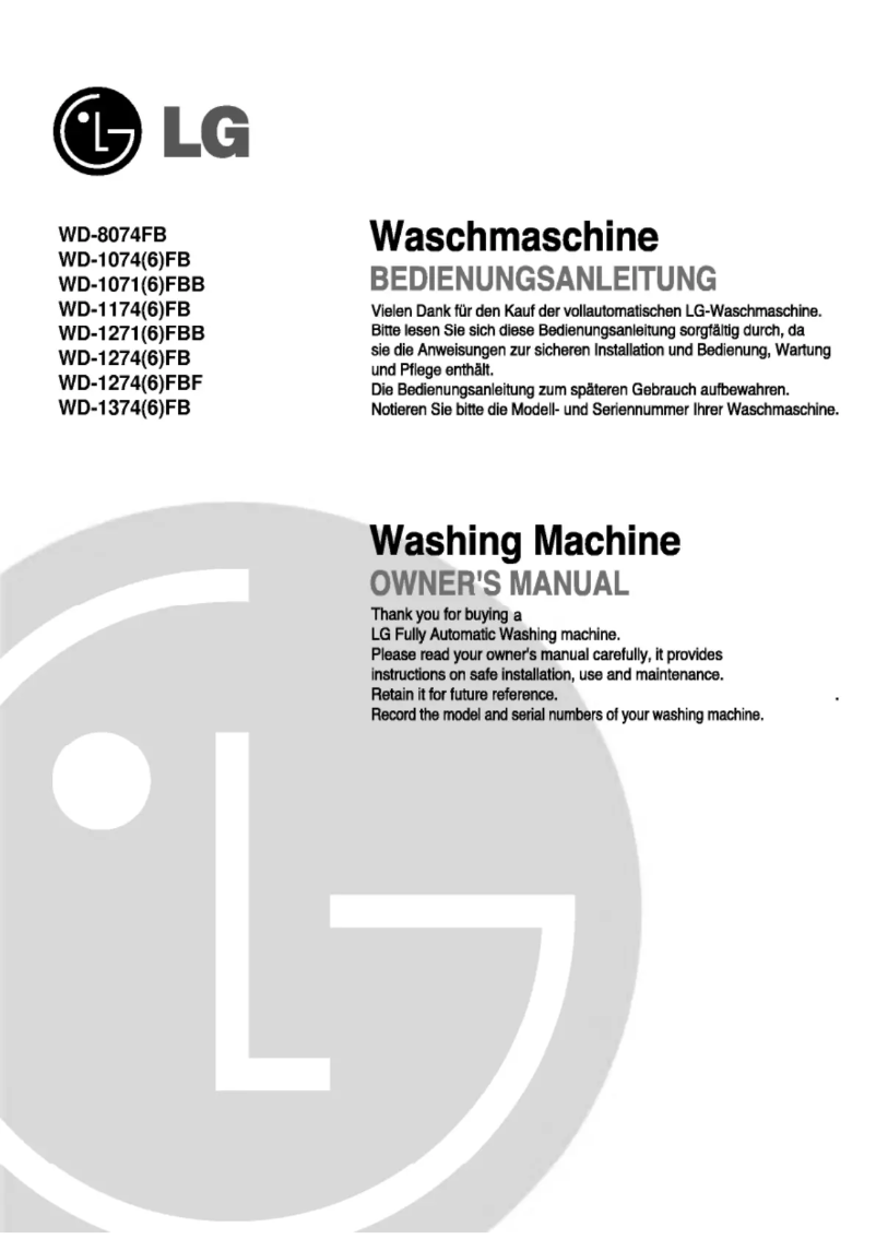 Página 1 del manual Manual de usuario LG WD-10126FD