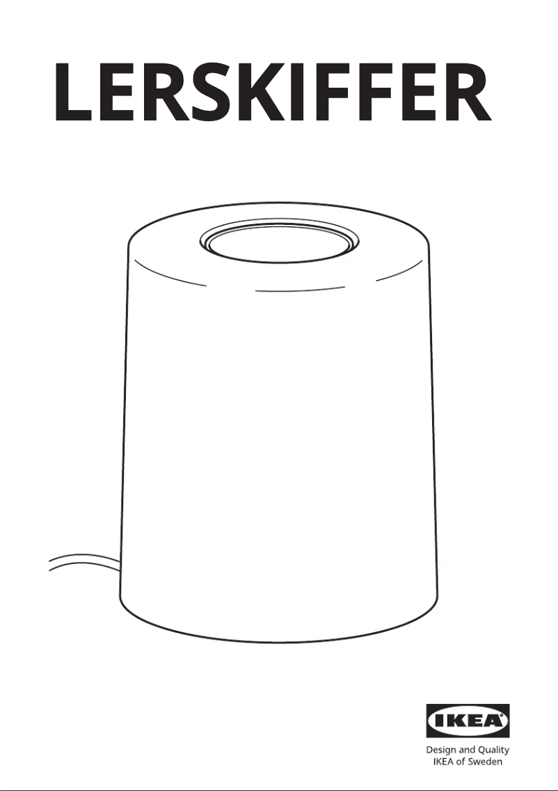 Page 1 de la notice Manuel utilisateur Ikea LERSKIFFER 104.876.56