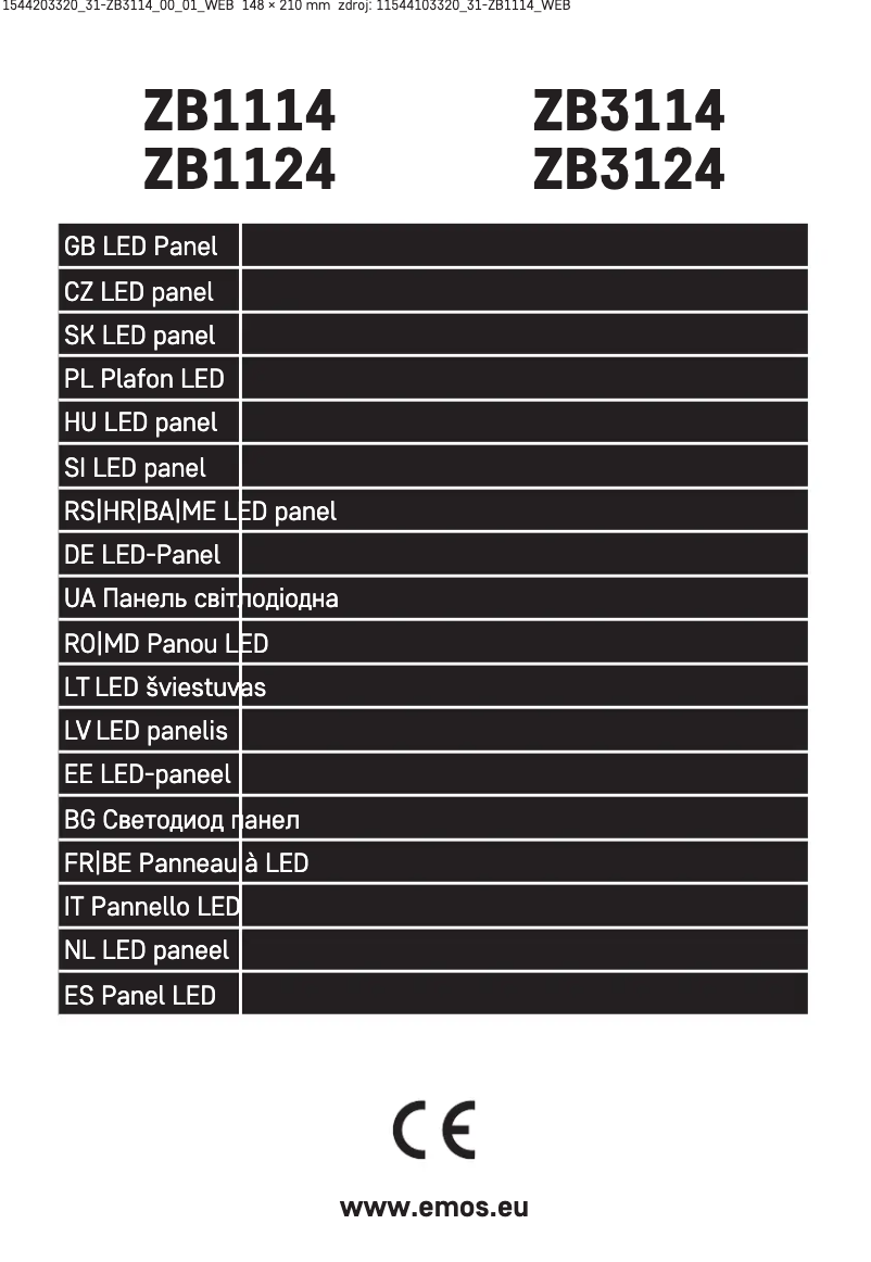 Page n°1 - Manuel utilisateur Emos ZB3114