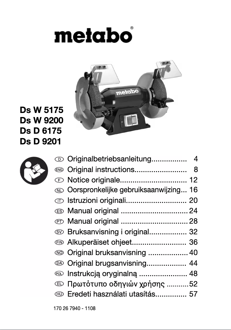 Page n°1 - Manuel utilisateur Metabo Ds D 6175
