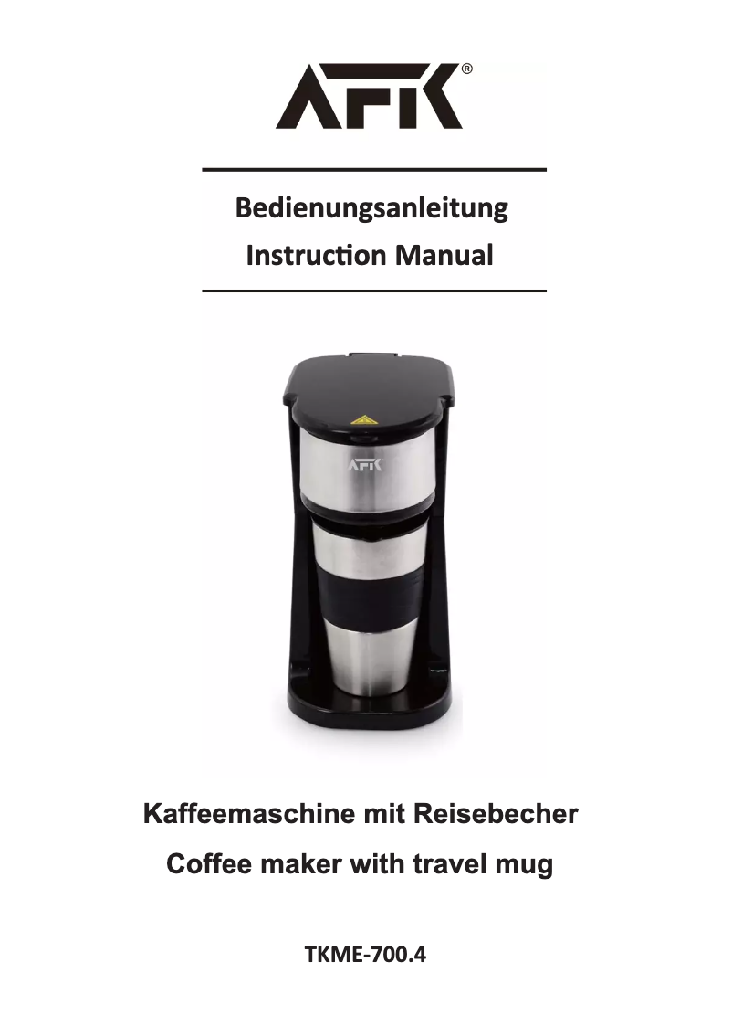 Page 1 de la notice Manuel utilisateur AFK TKME-700.4