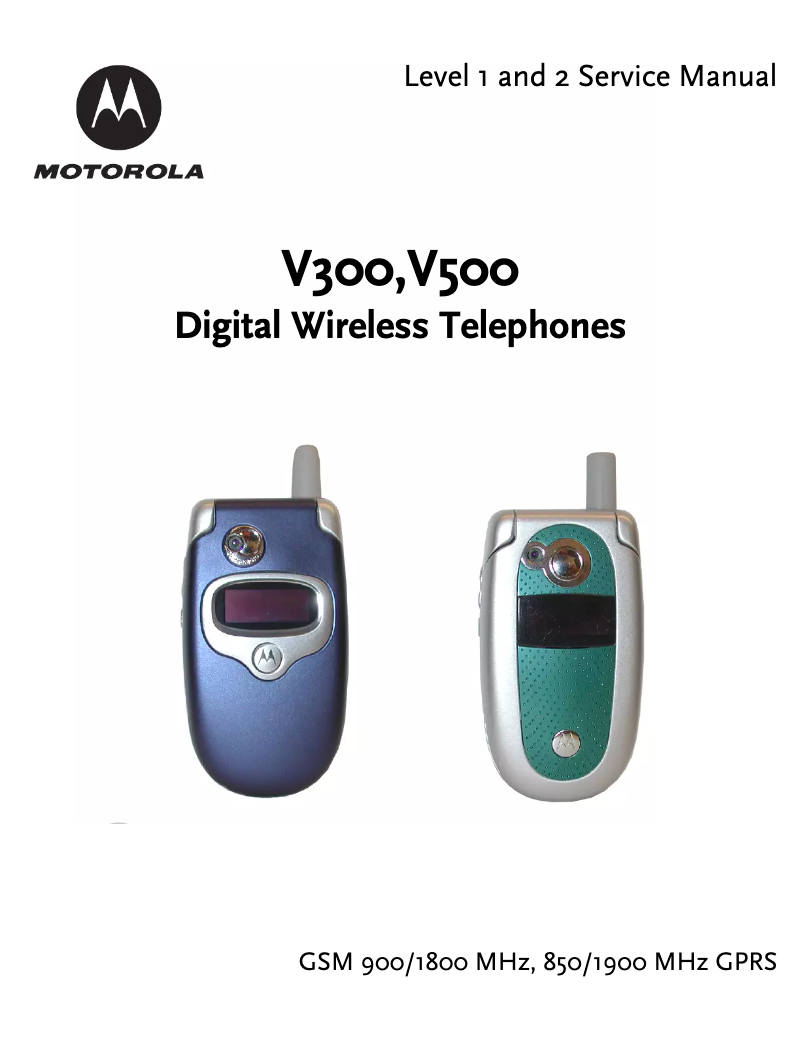 Page 1 de la notice Manuel utilisateur Motorola V300