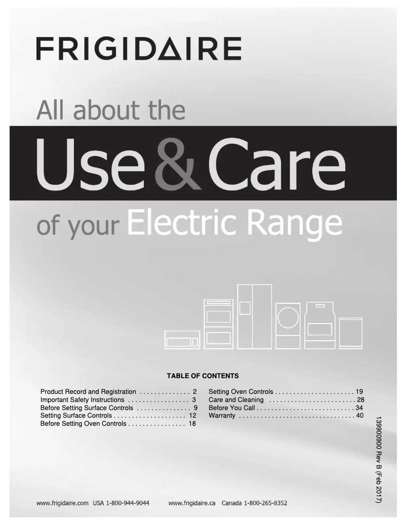 Page n°1 - Manuel utilisateur Frigidaire FFED3025PS