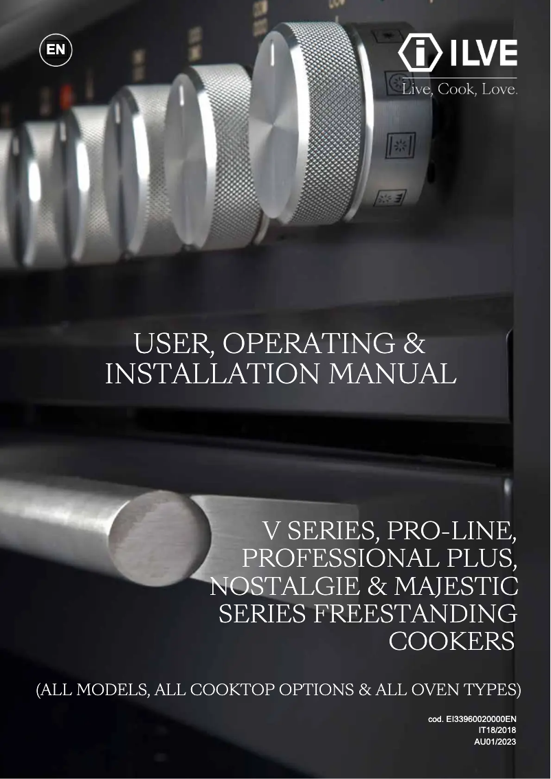 Page n°1 - Manuel utilisateur Ilve LBI09WMP