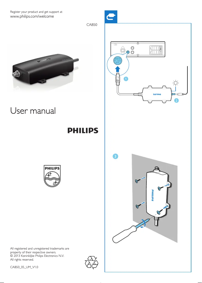 Image de la première page du manuel de l'appareil CarStudio CAB50