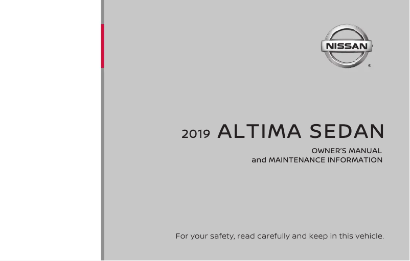 Página 1 del manual Manual de usuario Nissan Altima (2019)