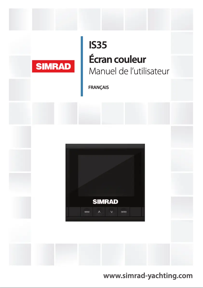 Page n°1 - Manuel utilisateur Simrad IS35
