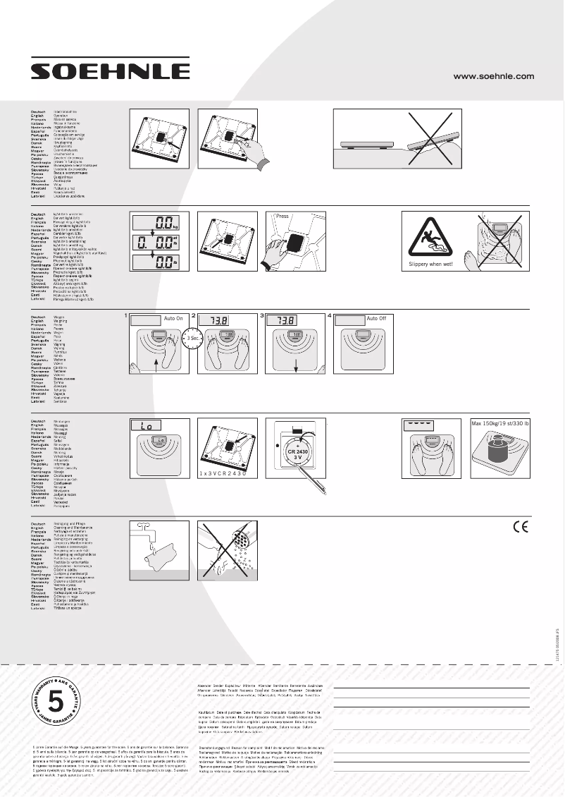Page n°1 - Manuel utilisateur Soehnle Nando
