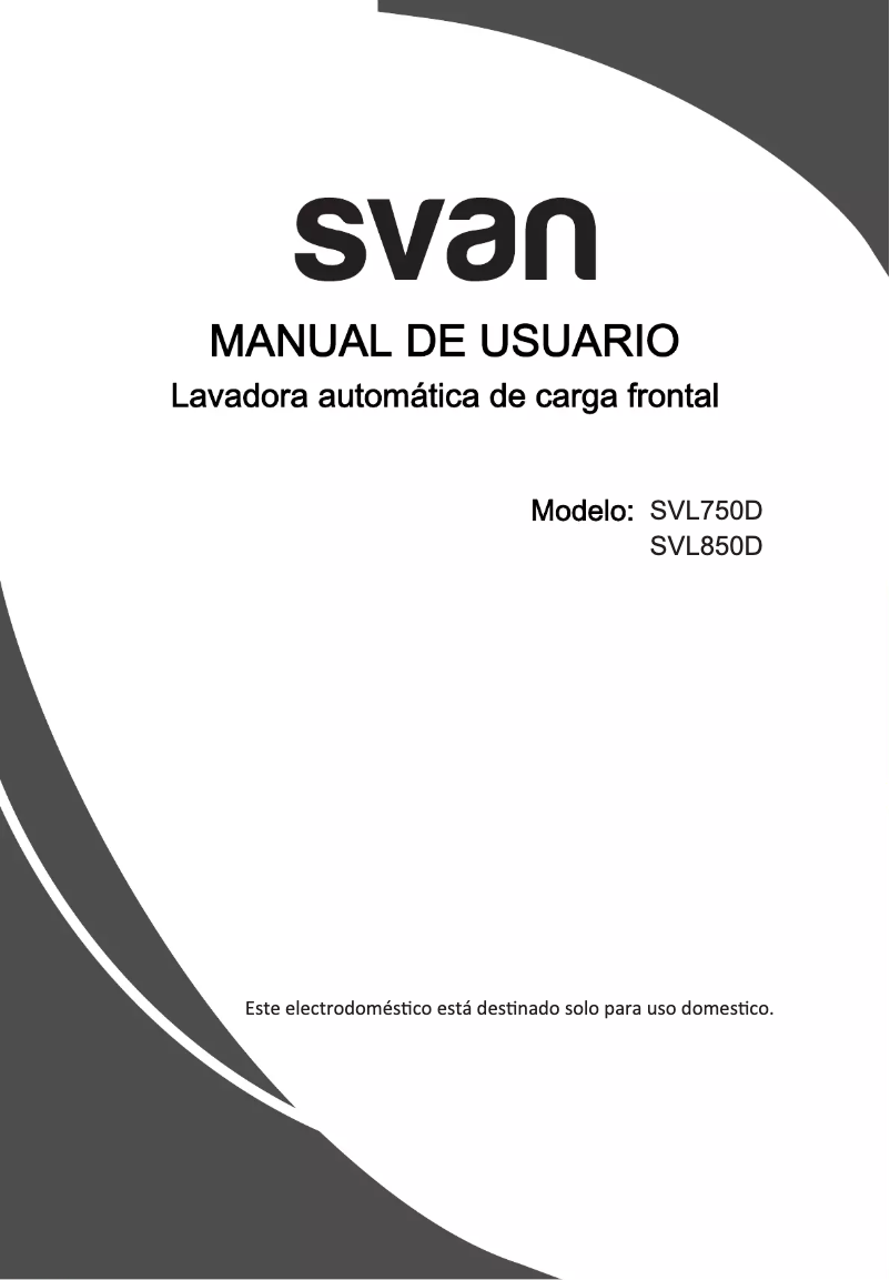 Página 1 del manual Manual de usuario SVAN SVL750D
