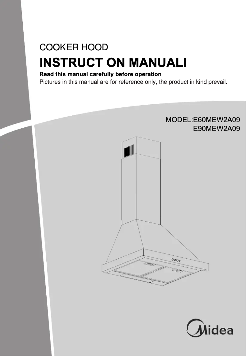 Page 1 de la notice Manuel utilisateur Midea E90MEW2A09