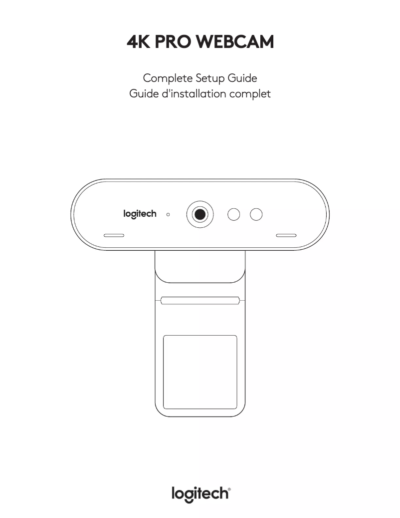 Page 1 de la notice Mode d'emploi Logitech 4K Pro Webcam