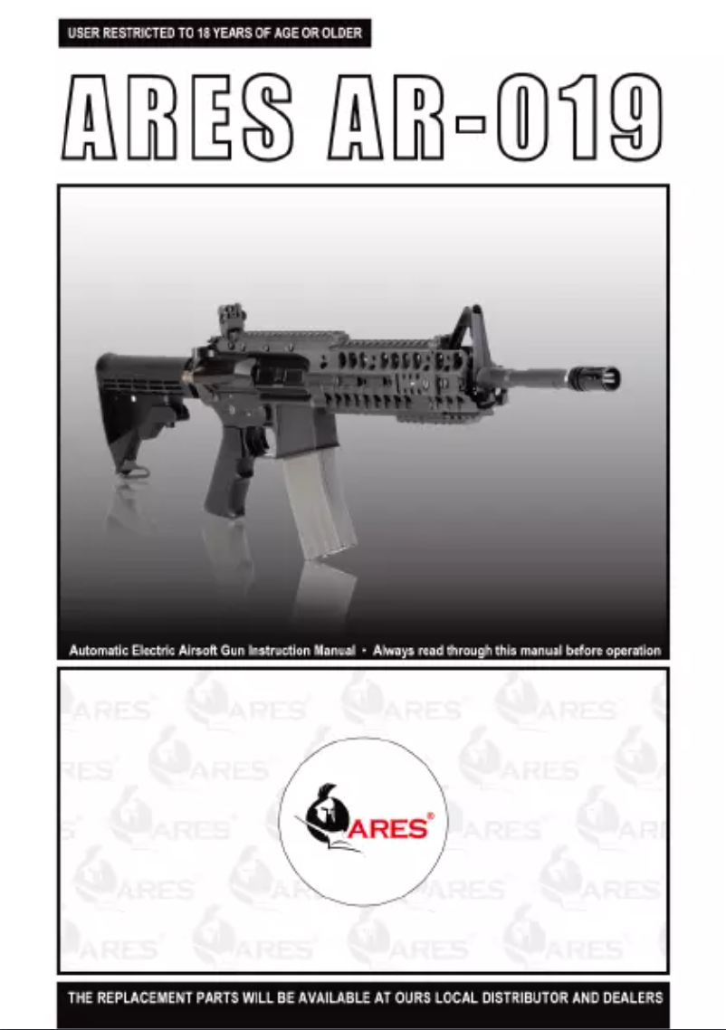 Image de la première page du manuel de l'appareil AR-019