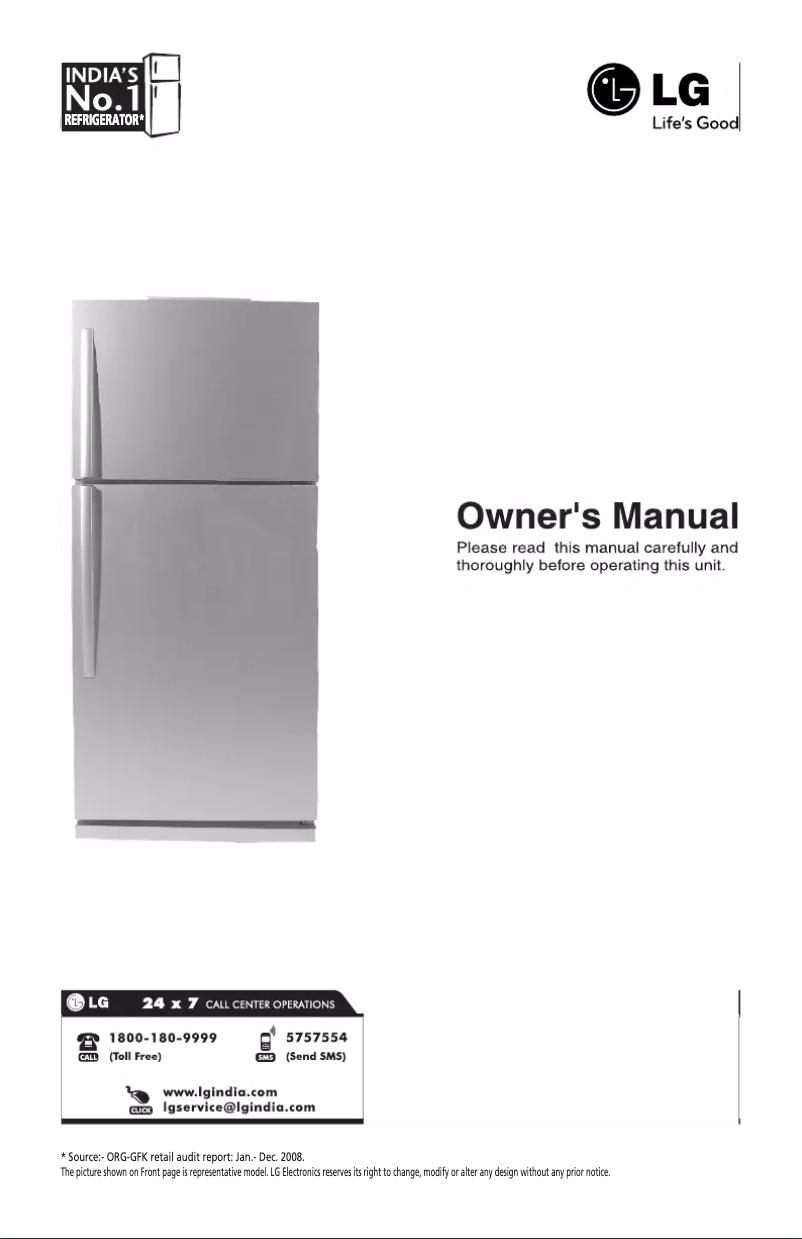 Image de la première page du manuel de l'appareil GL-368YMQG